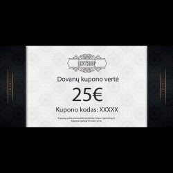 Dovanų kuponas 25€ Dovanų kuponas 25€